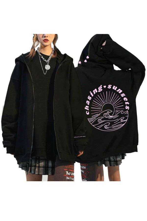 Fashion Street Oversize Hooded Cardigan image 1