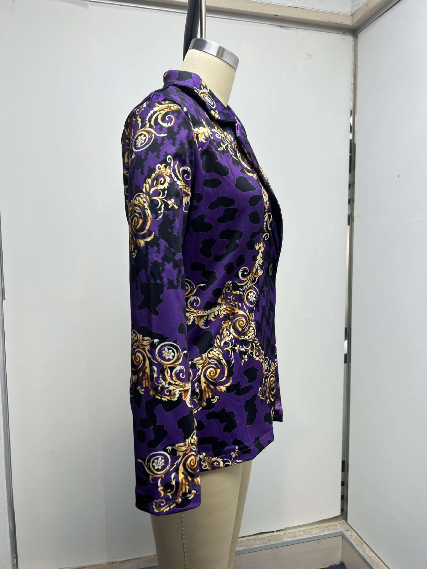 Chic Baroque Print Blazer Jacket image 8