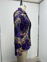 Chic Baroque Print Blazer Jacket image 8