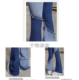 Colorblock Flare Skinny Jeans image 4
