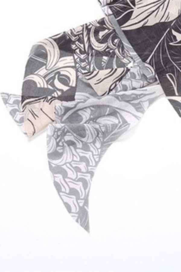 Sexy Printed Sleeveless Mesh Side Slit Maxi Dress image 8