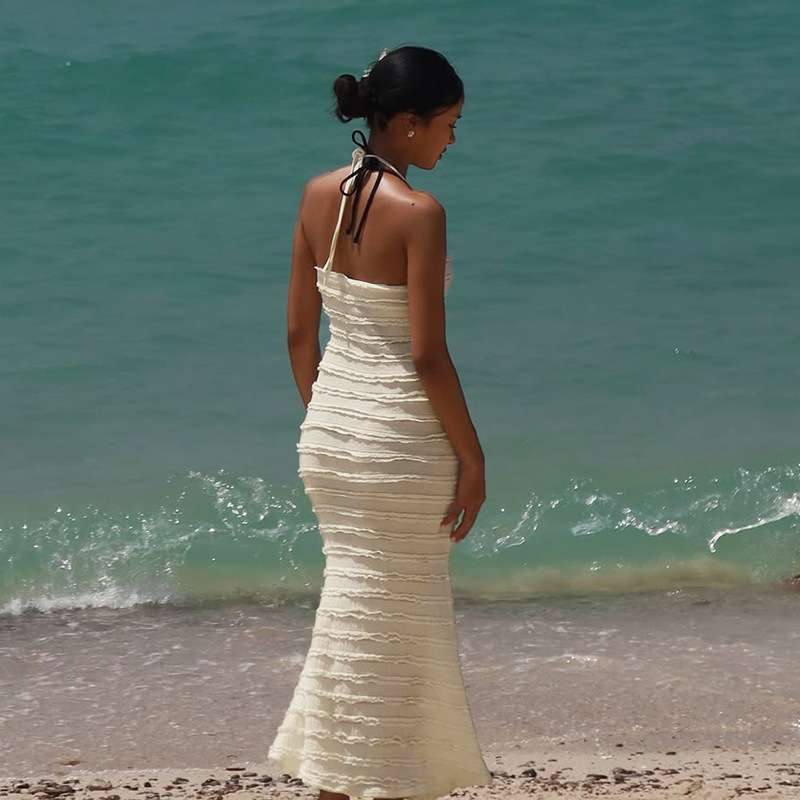 Ribbed Maxi Dress with Ring Detail image 3