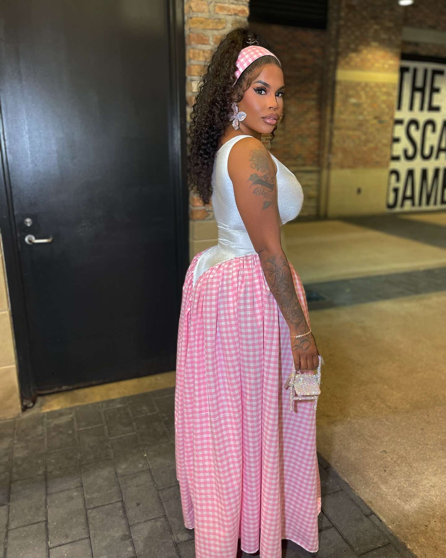 Plaid Print Loose Dress image 2