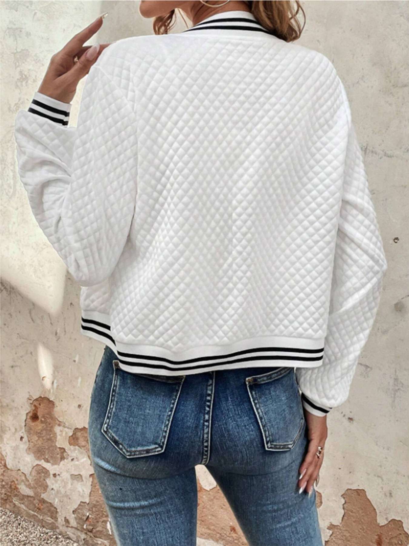 Luxxy Quilted Bomber Jacket image 6