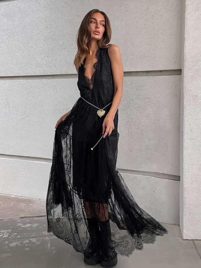 Lace Bohemian Maxi Dress image 1