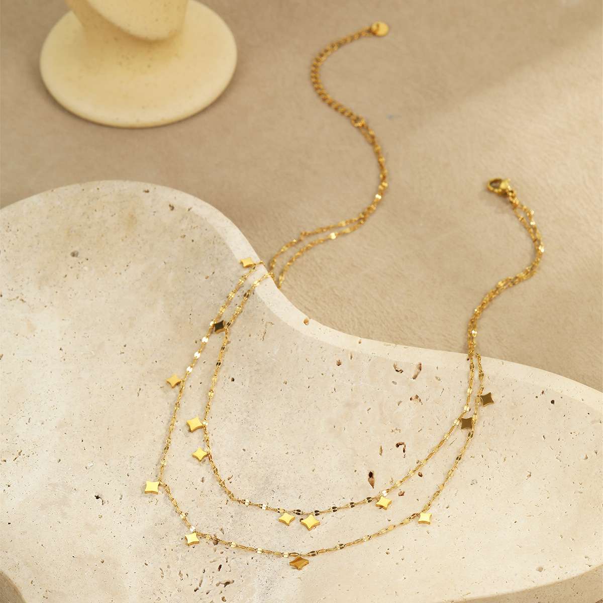 Layered Star and Dot Necklace Set image 3