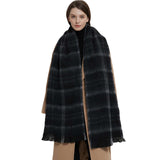 Thick ultra large soft and warm checkered scarf image 5