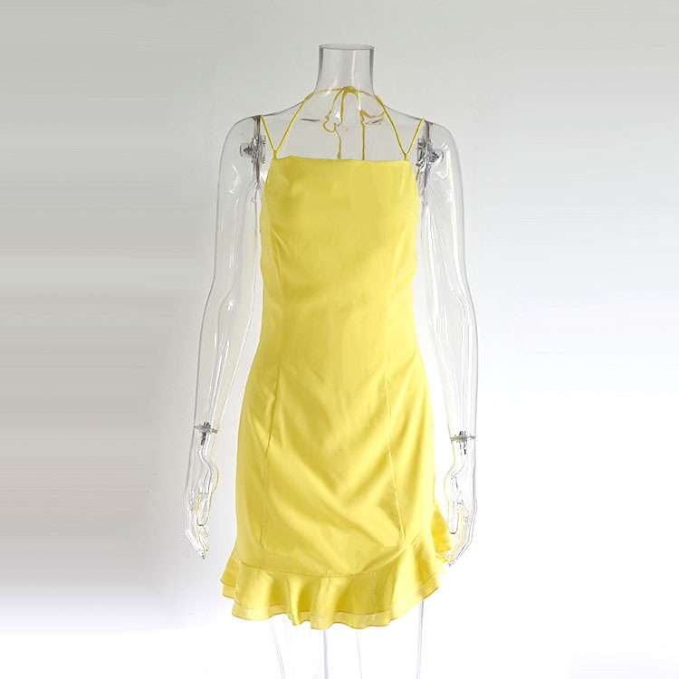 Spaghetti Strap Cowl Neck Mini Dress image 7