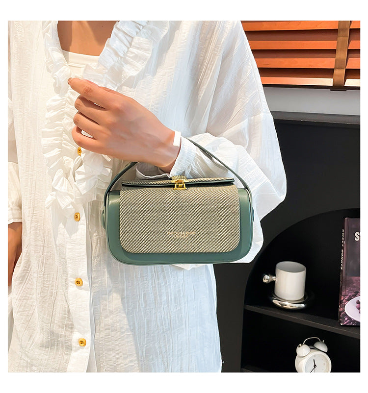 Chic Two-Tone Crossbody Bag