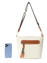 Crossbody Bag with Colorful Strap