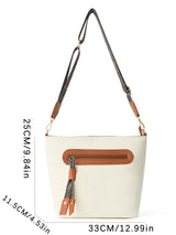 Crossbody Bag with Colorful Strap