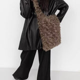 Cozy Faux Furry Shoulder Bag