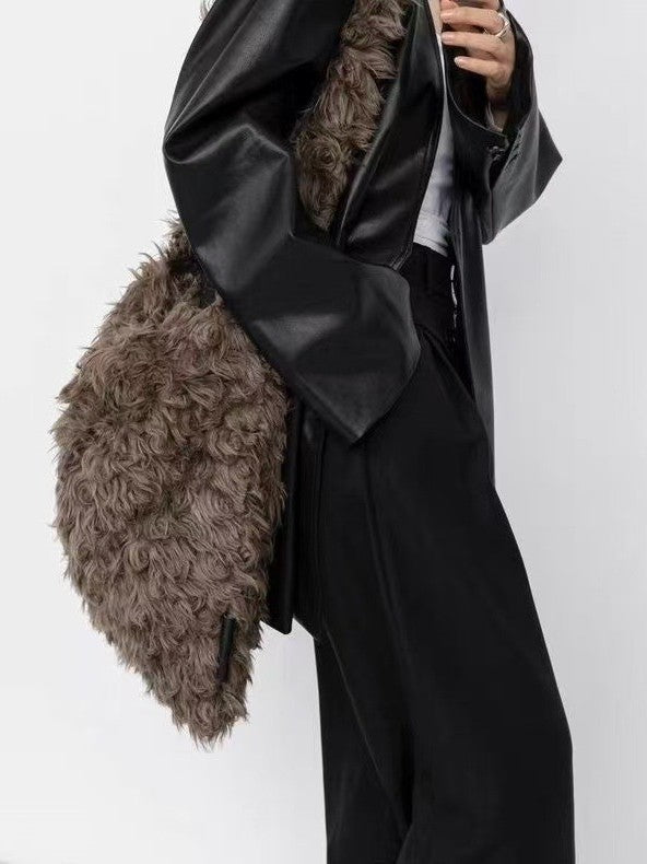 Cozy Faux Furry Shoulder Bag