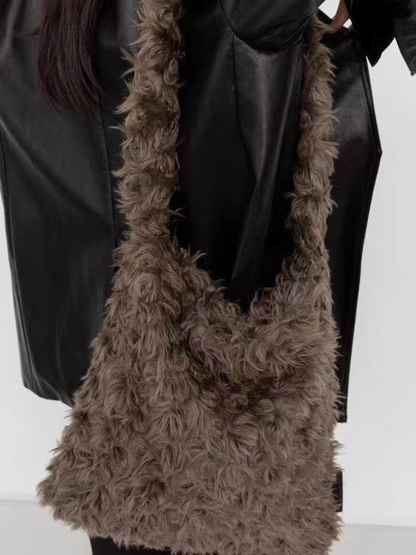 Cozy Faux Furry Shoulder Bag