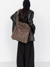 Cozy Faux Furry Shoulder Bag