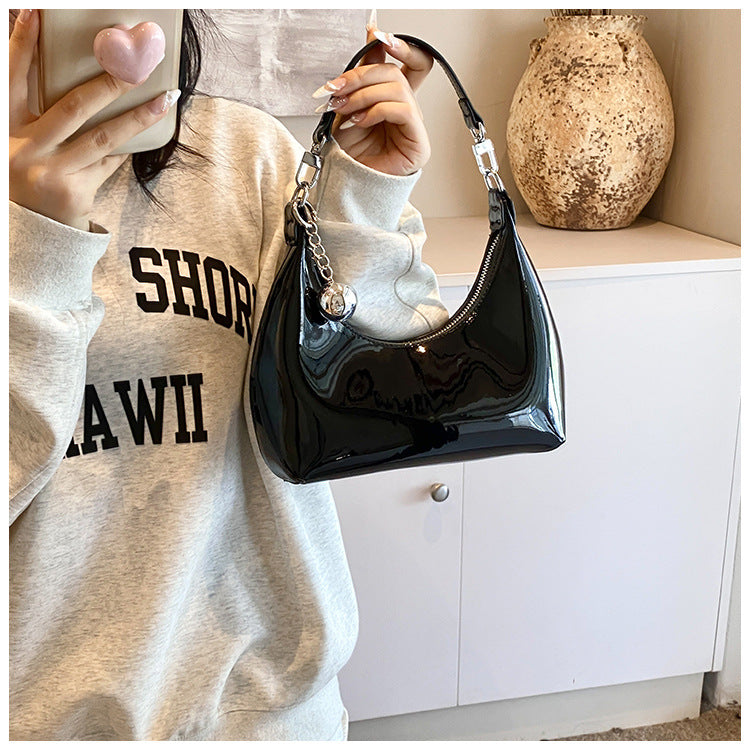 Patent Leather Shoulder Bag