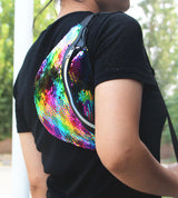 Small Rainbow Sequin Bum Bag