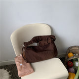 Ruched Handle Shoulder Bag
