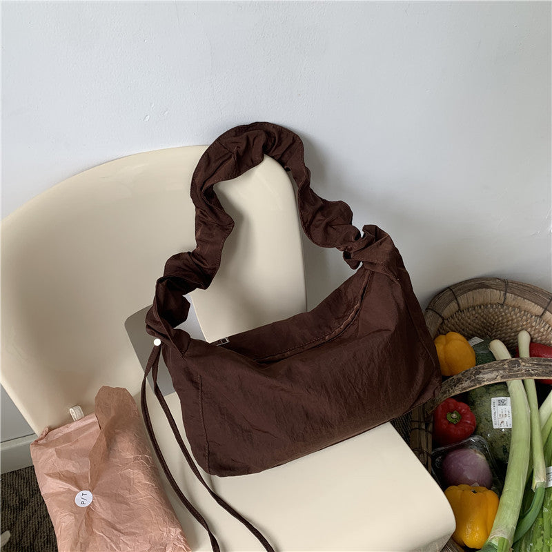 Ruched Handle Shoulder Bag