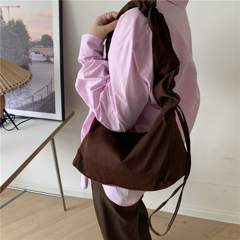 Ruched Handle Shoulder Bag