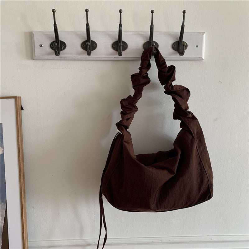 Ruched Handle Shoulder Bag