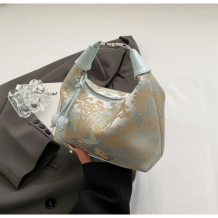 Elegant Handbag with Beaded Accent