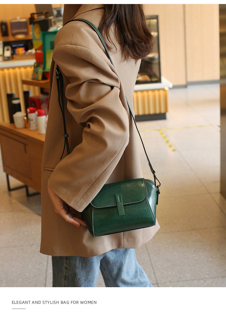 Elegant Faux Leather Crossbody Bag