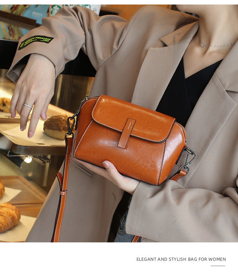 Elegant Faux Leather Crossbody Bag
