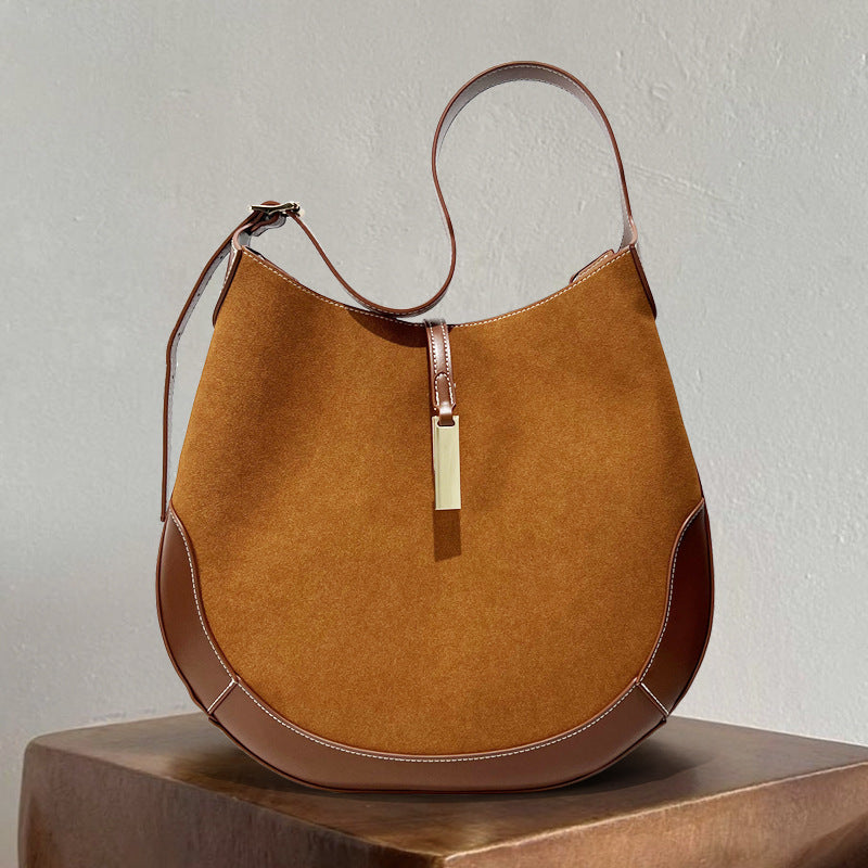 Elegant Faux Leather Hobo Bag