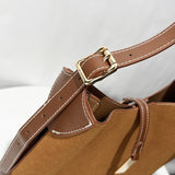 Elegant Faux Leather Hobo Bag