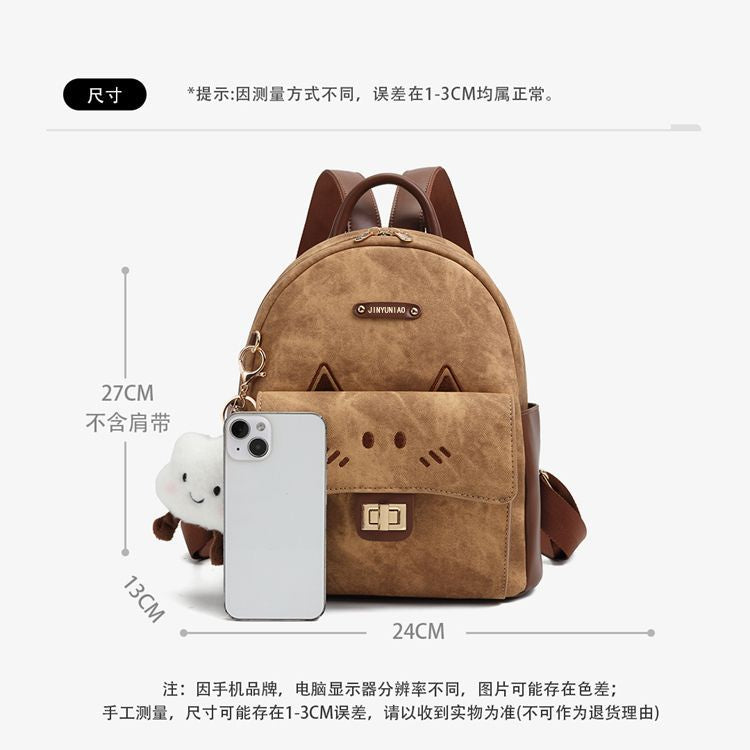 Faux Leather Backpack