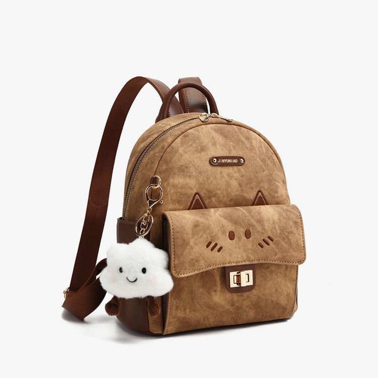 Faux Leather Backpack