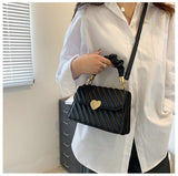 Chic Black Quilted Handbag