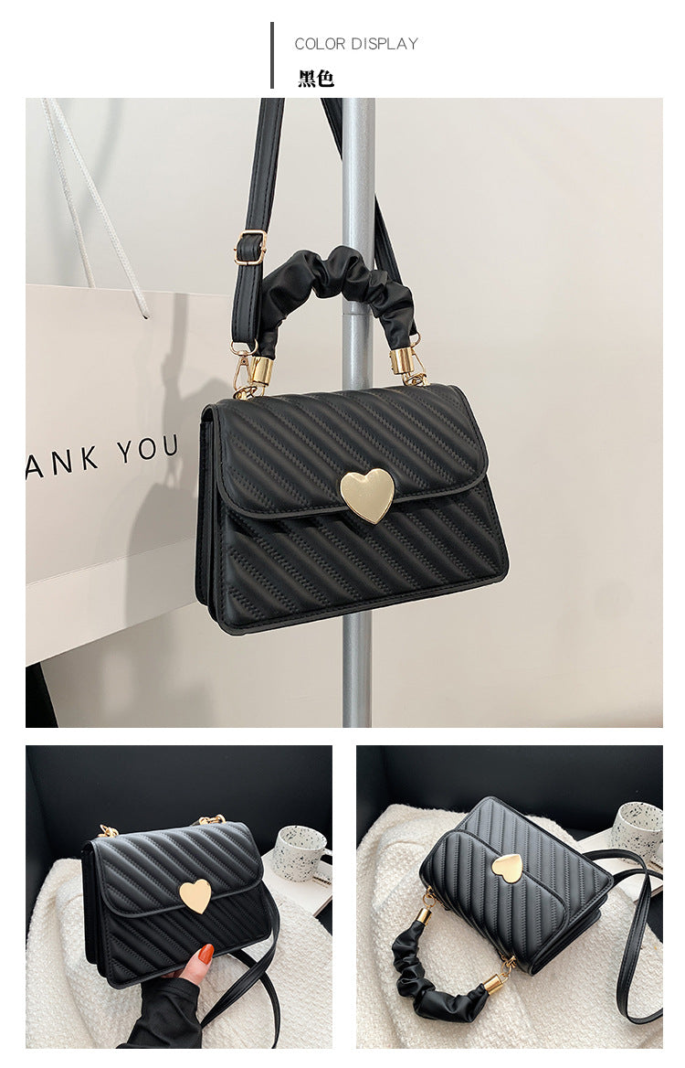 Chic Black Quilted Handbag