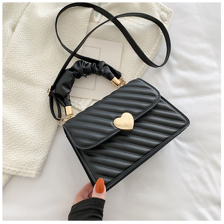 Chic Black Quilted Handbag