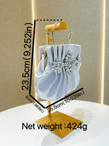 Clutch with Rhinestone Embellishments