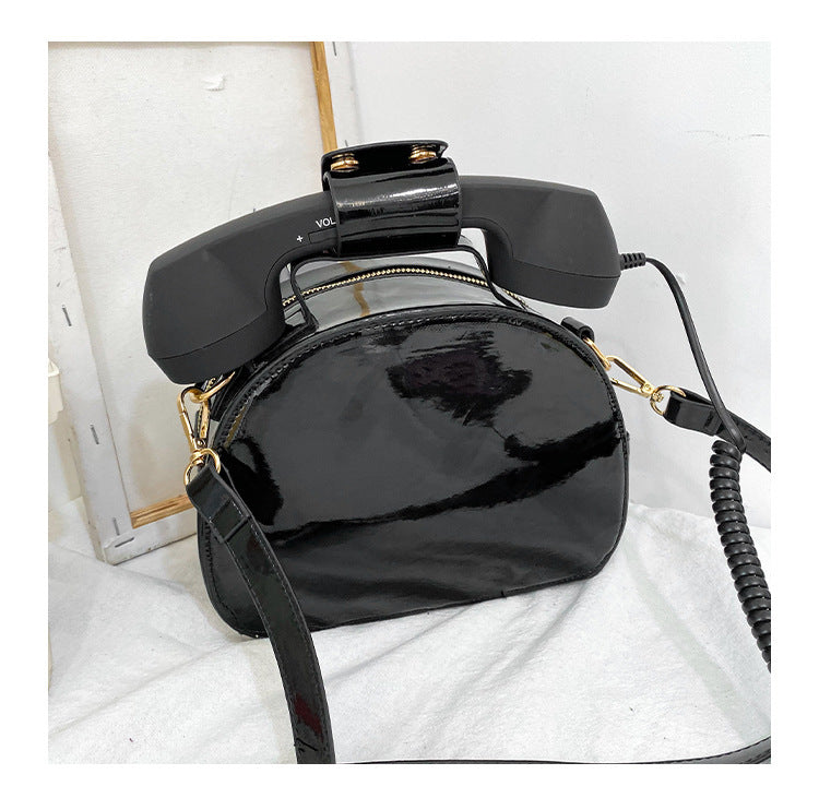 Rotary Dial Heart-Shaped Crossbody Bag