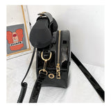 Rotary Dial Heart-Shaped Crossbody Bag