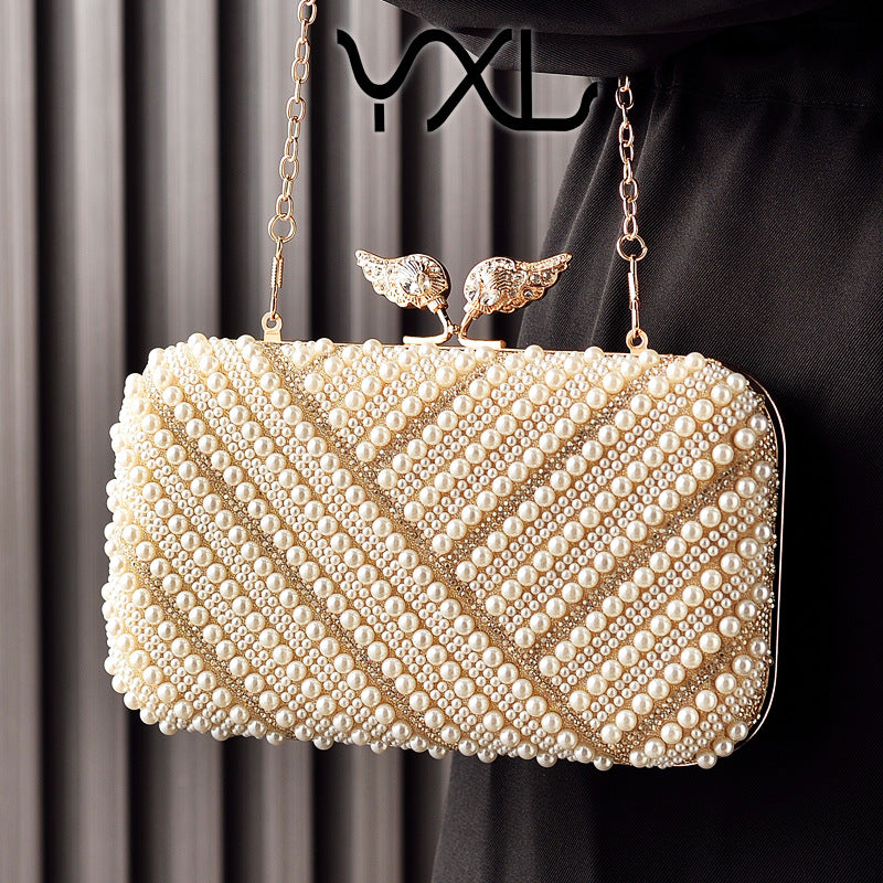 Pearl Embellished Clutch Bag
