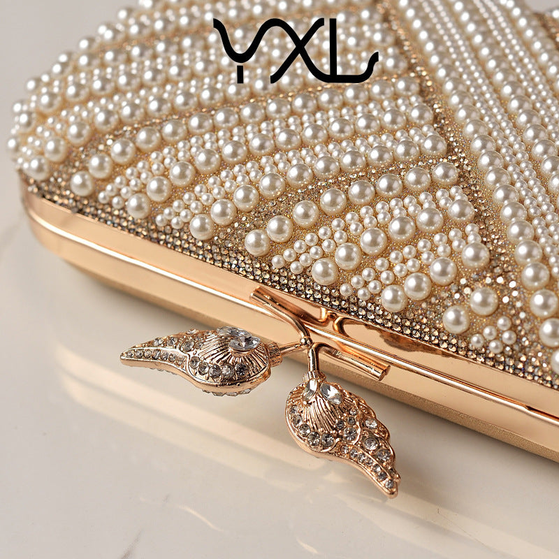 Pearl Embellished Clutch Bag