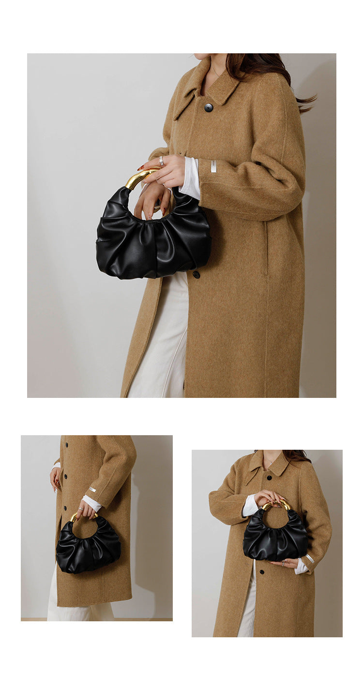 Handbag with Gold Handle