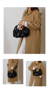 Handbag with Gold Handle