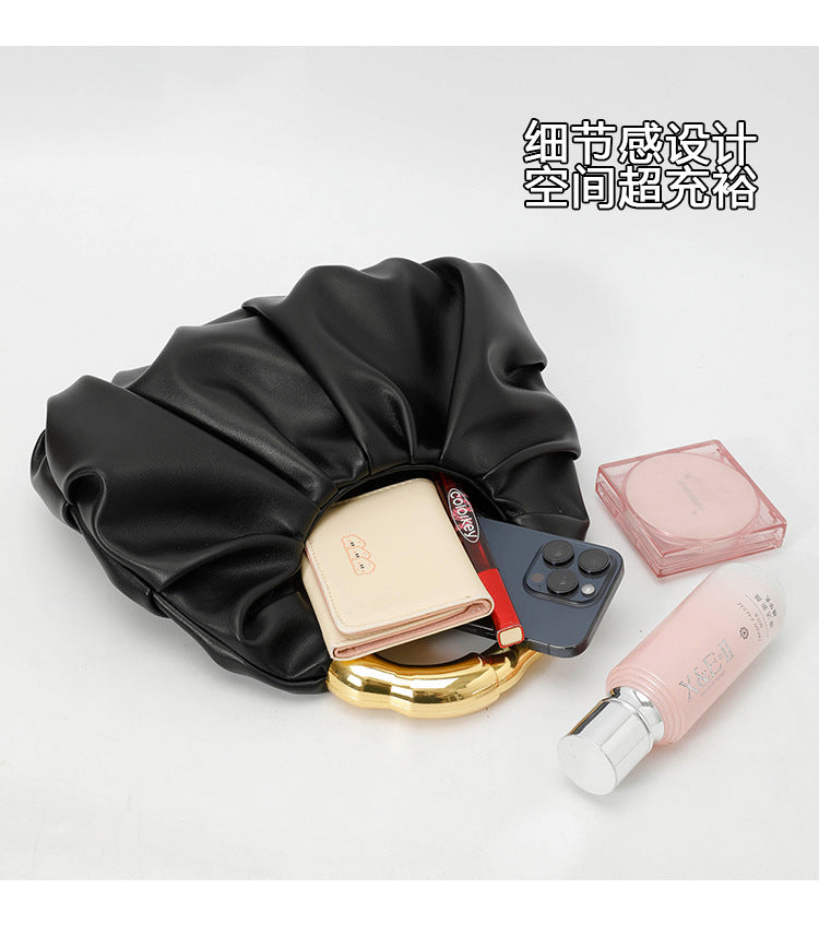 Handbag with Gold Handle