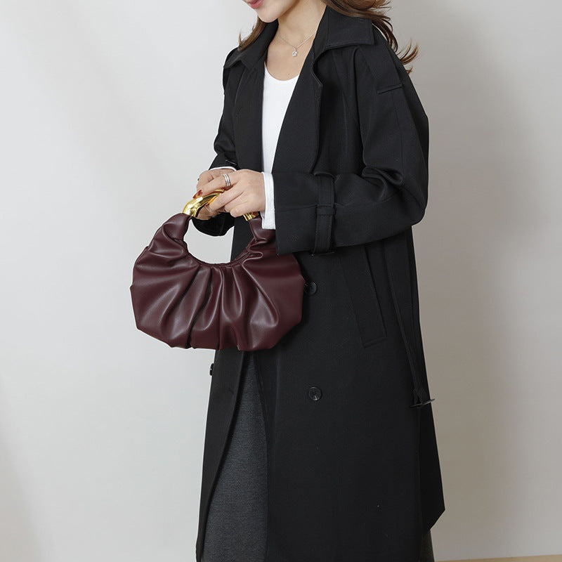 Handbag with Gold Handle