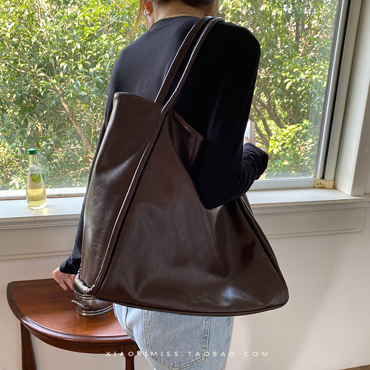 Elegant Faux Leather Tote Bag