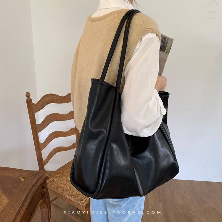 Elegant Faux Leather Tote Bag
