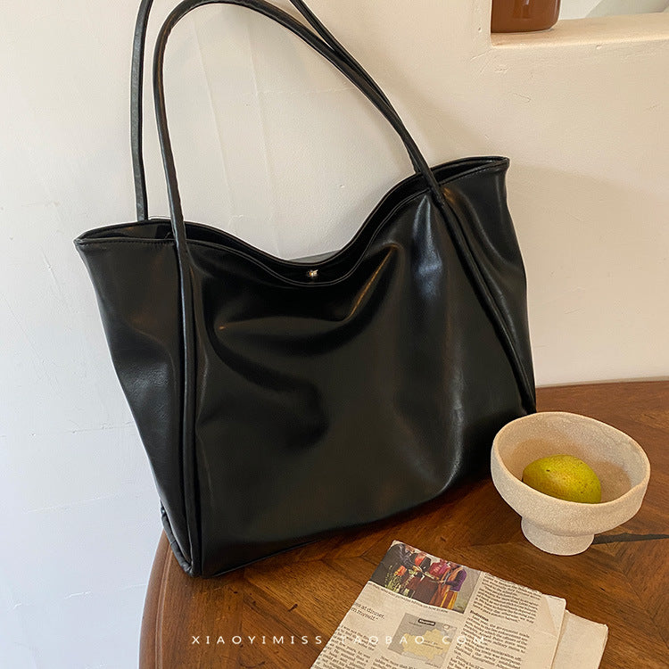 Elegant Faux Leather Tote Bag