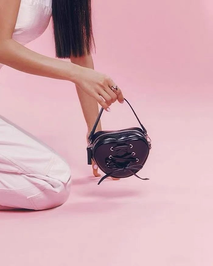 Heart-Shaped Crossbody Bag