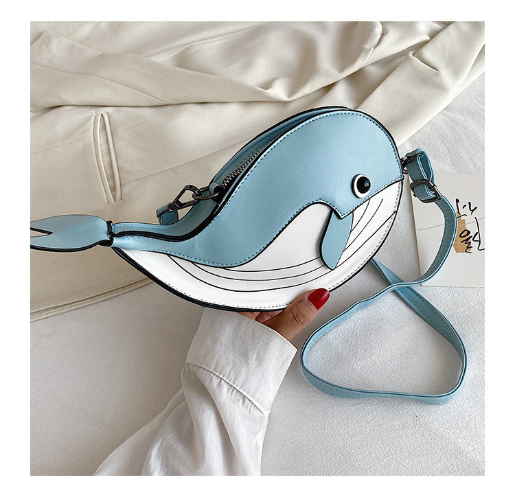 Whale-Shaped Crossbody Bag