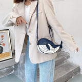 Whale-Shaped Crossbody Bag